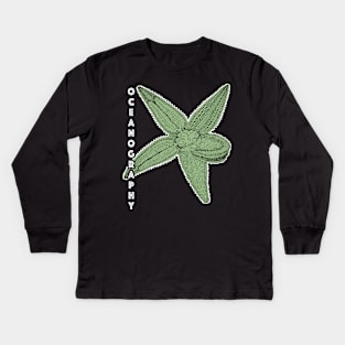 Starfish Oceanography - Ocean Sea Creature Kids Long Sleeve T-Shirt